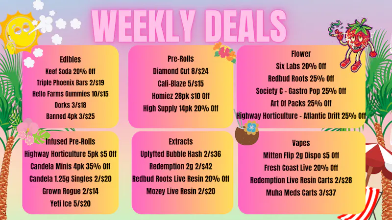 High Society Wellness Weekly Specials