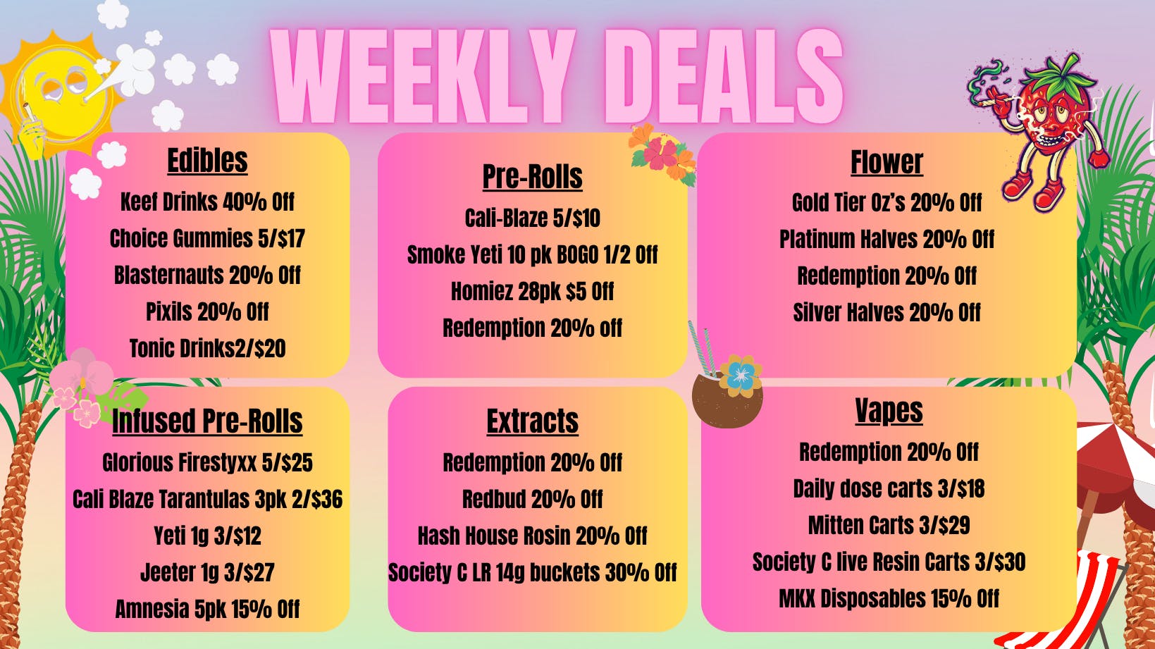 High Society Wellness Fathers Day Specials!