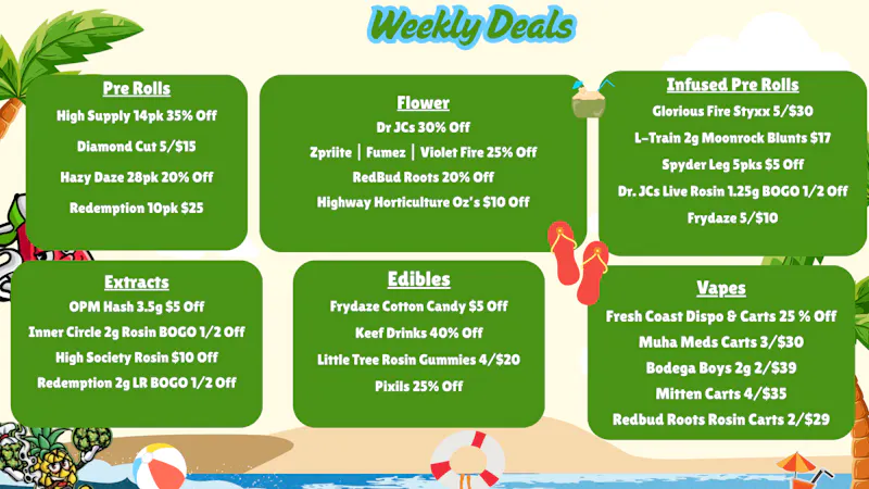 High Society Wellness Weekly Specials!
