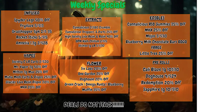 High Society Wellness Weekly Specials