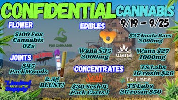 Confidential Cannabis $30 Sesh 4 pack CARTS!