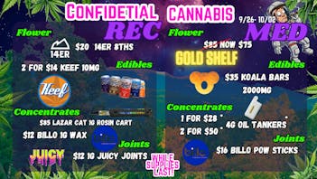 Confidential Cannabis - Broomfield Wake Me Up For September Deals!