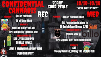 Confidential Cannabis - Broomfield Scary Good Deals!