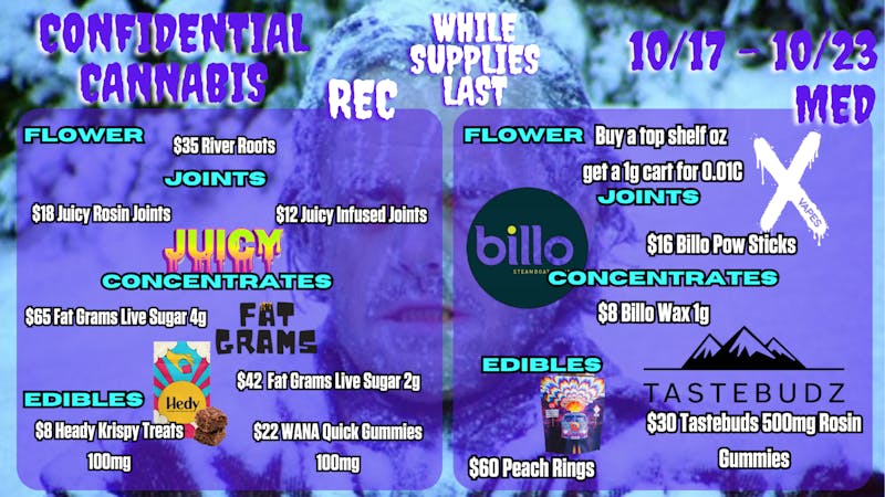Confidential Cannabis - Broomfield These Deals are ICE COLD!!