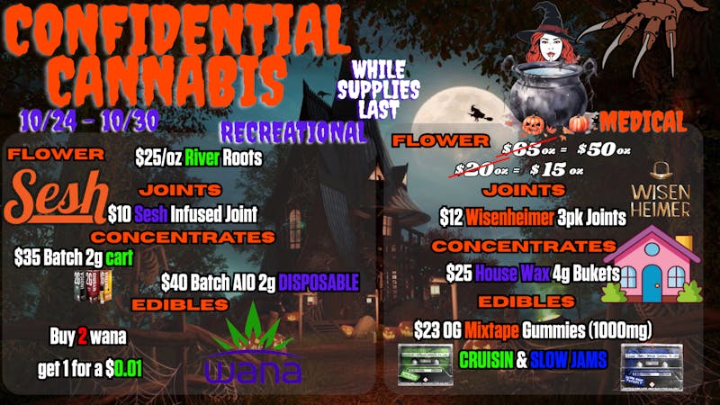 Confidential Cannabis - Broomfield Brewing Up Some Spooky Deals!