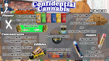 Confidential Cannabis GameDay Deals!