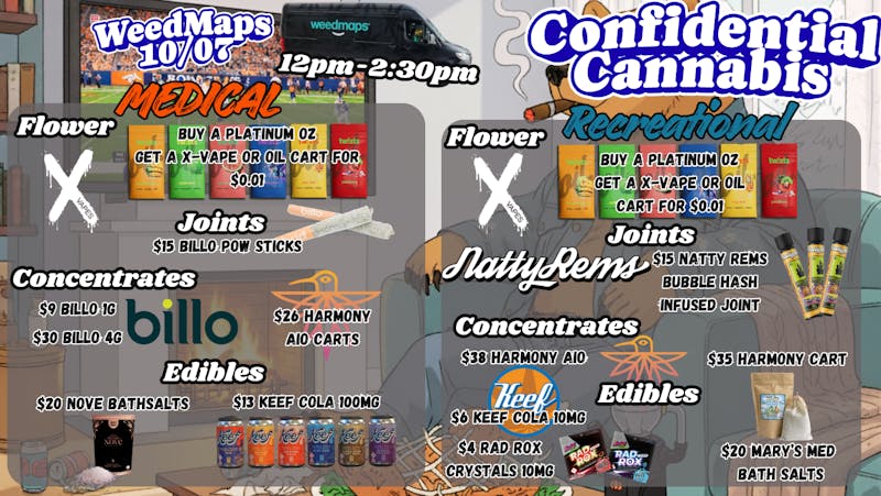 Confidential Cannabis - Broomfield Game Day Deals!