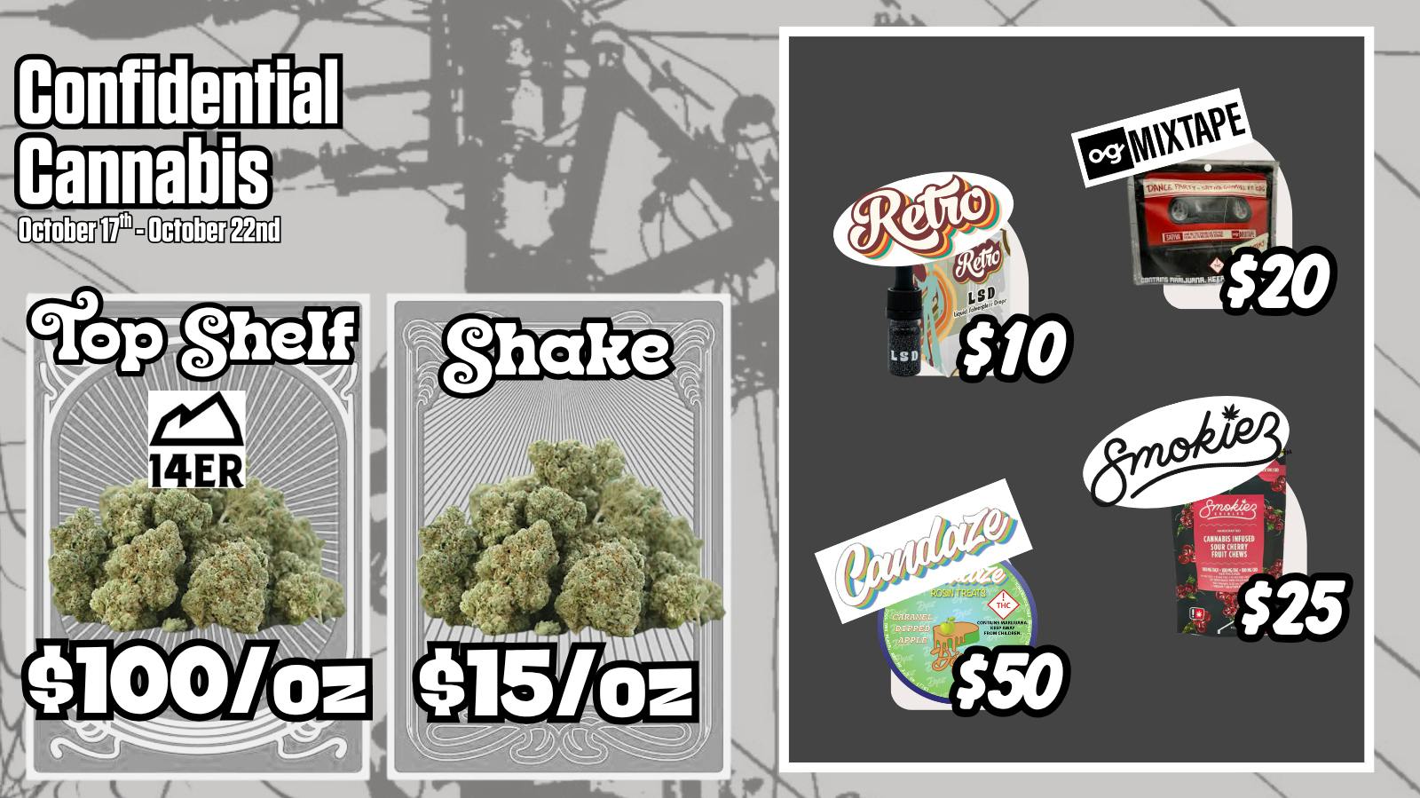 Confidential Cannabis DEALS for 10/16-10/22