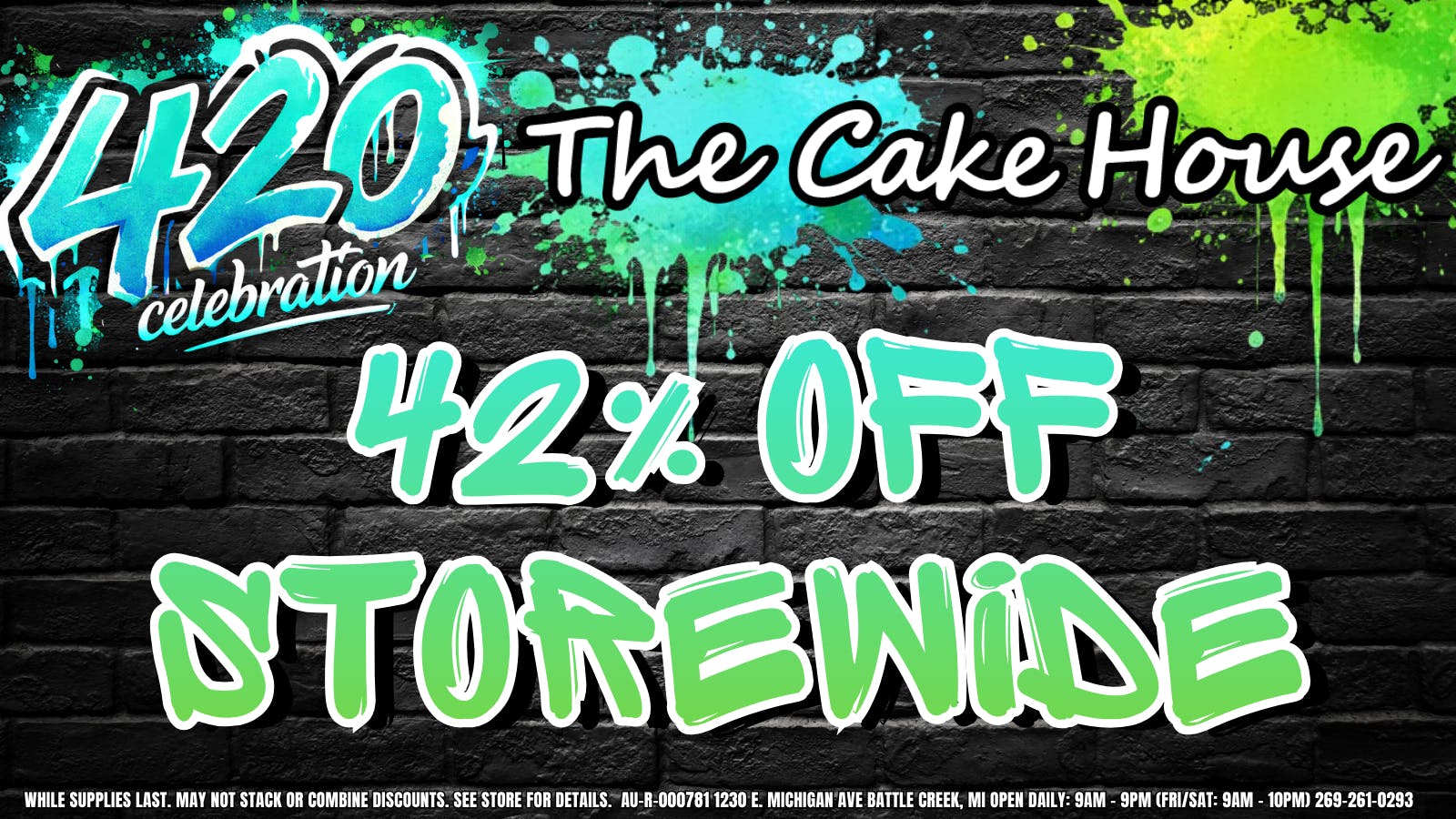 The Cake House - Battle Creek 42% Off Entire Store!
