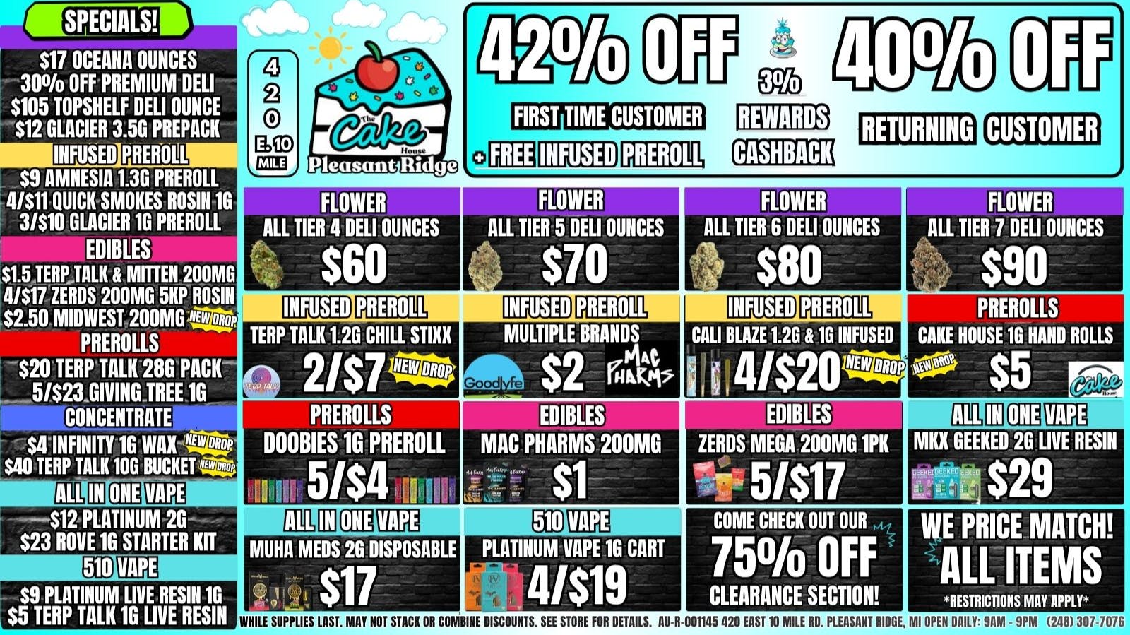 The Cake House - Pleasant Ridge 40% OFF RETURNING! 42% OFF 1ST TIME + FREE INFUSED