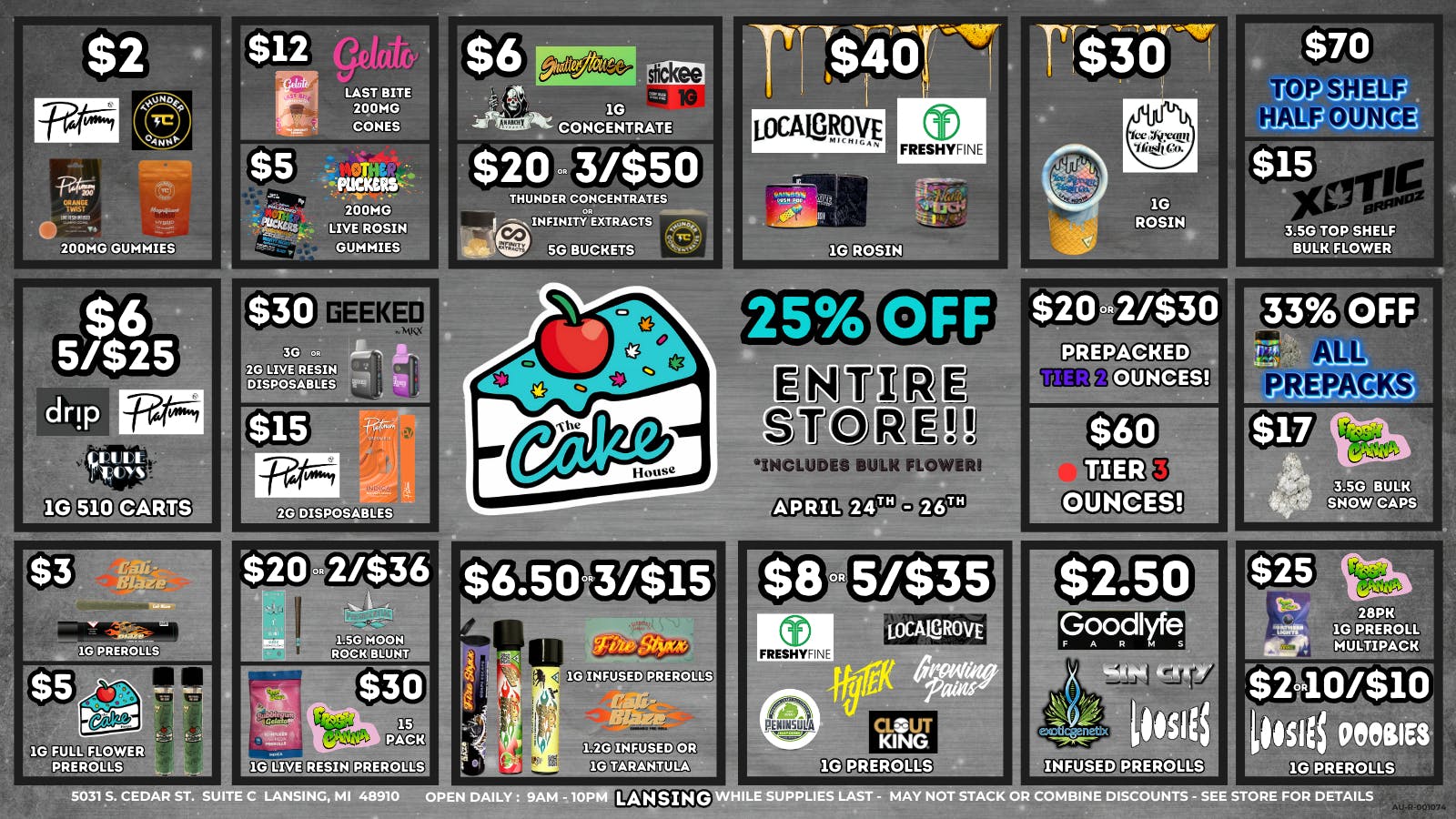 The Cake House - Lansing TCH Lansing Weekly Deals!