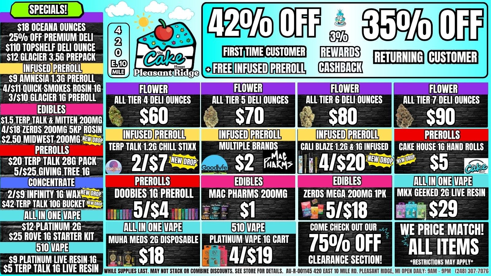 The Cake House - Pleasant Ridge 35% OFF RETURNING! 42% OFF 1ST TIME + FREE INFUSED