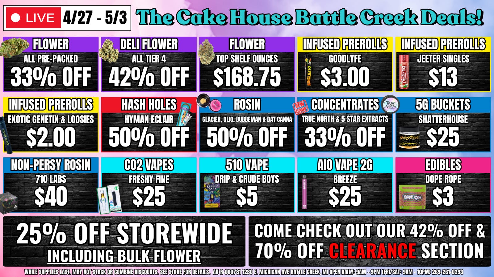 The Cake House - Battle Creek TCH Battle Creek Weekly Deals!