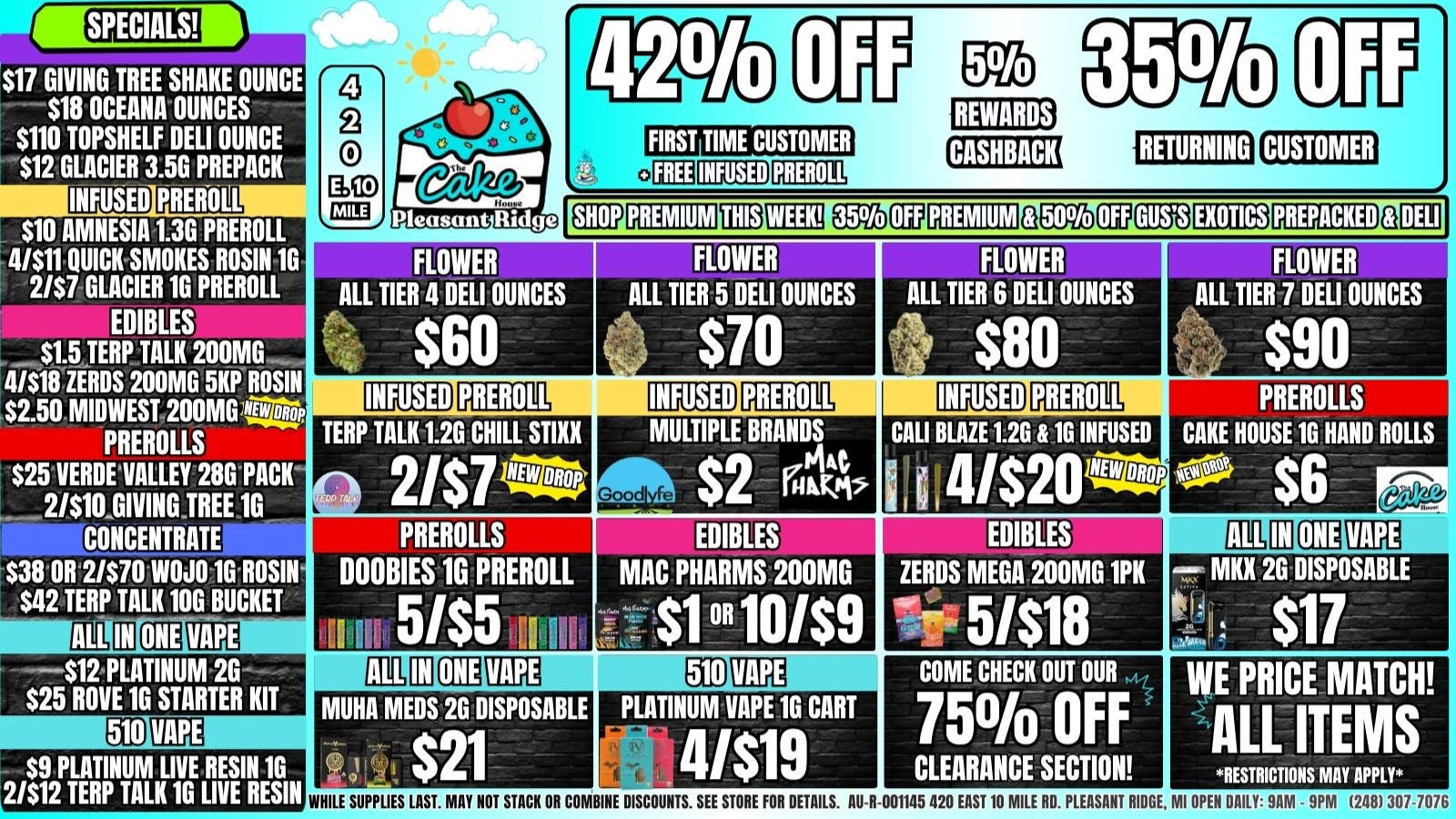 The Cake House - Pleasant Ridge 35% OFF RETURNING! 42% OFF 1ST TIME + FREE INFUSED
