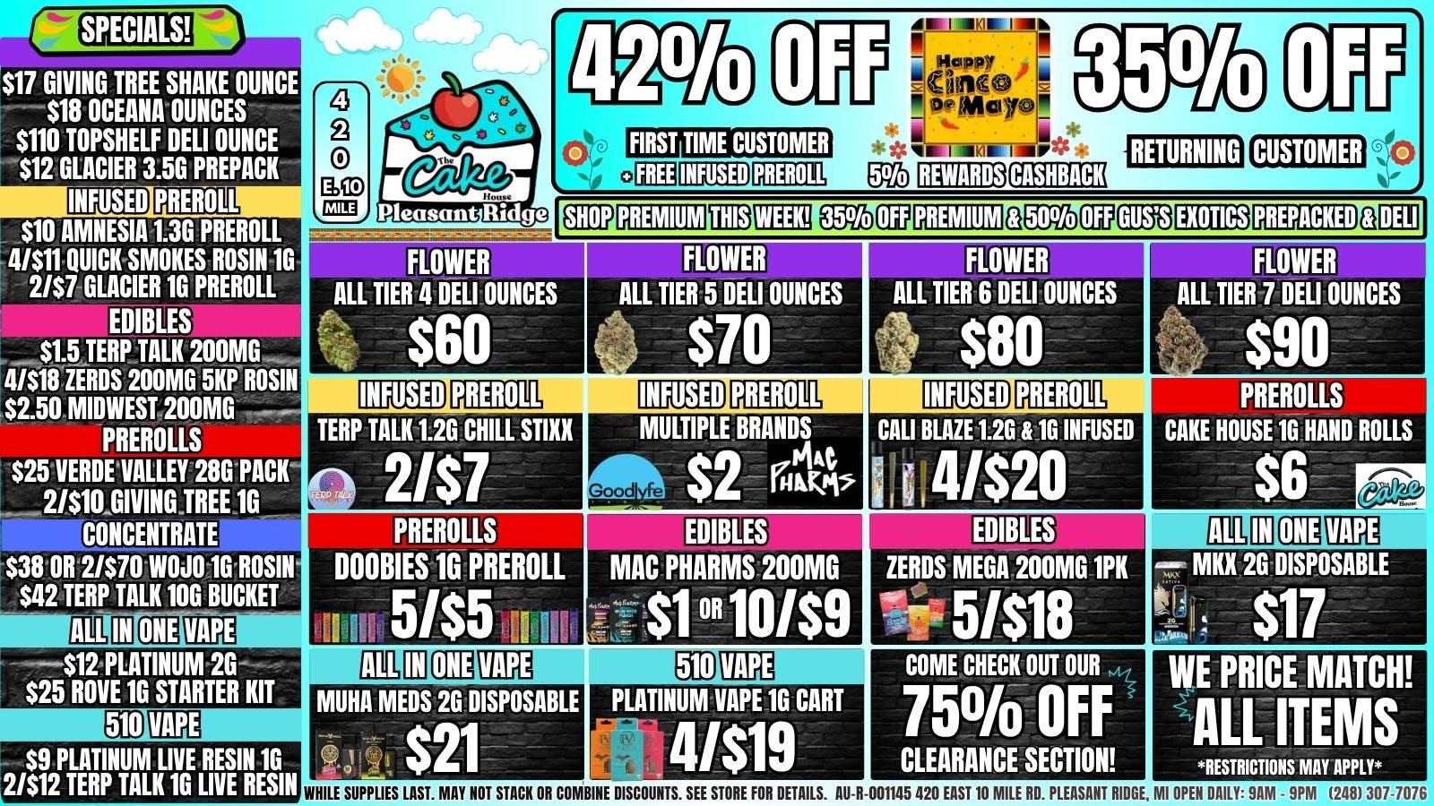 The Cake House - Pleasant Ridge 35% OFF RETURNING! 42% OFF 1ST TIME + FREE INFUSED