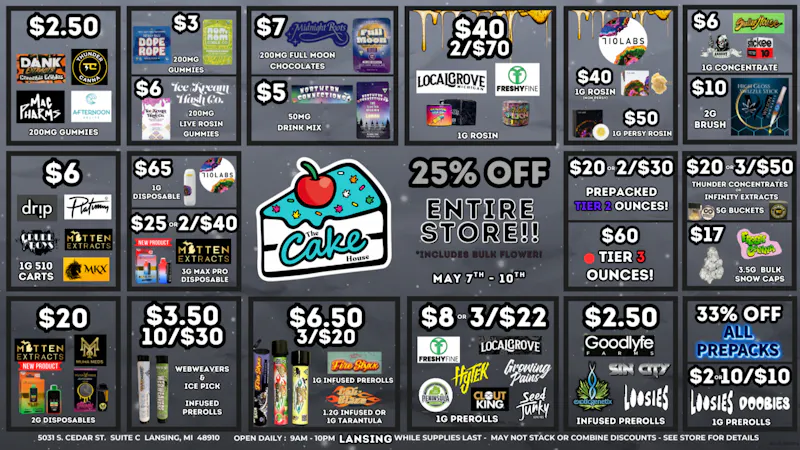 The Cake House - Lansing 25% OFF ENTIRE STORE!!