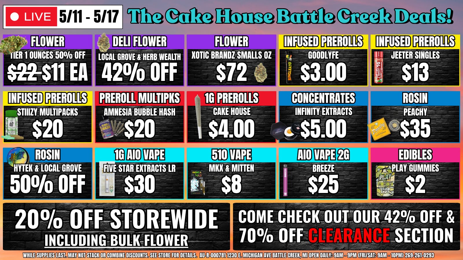 The Cake House - Battle Creek TCH Battle Creek Weekly Deals!
