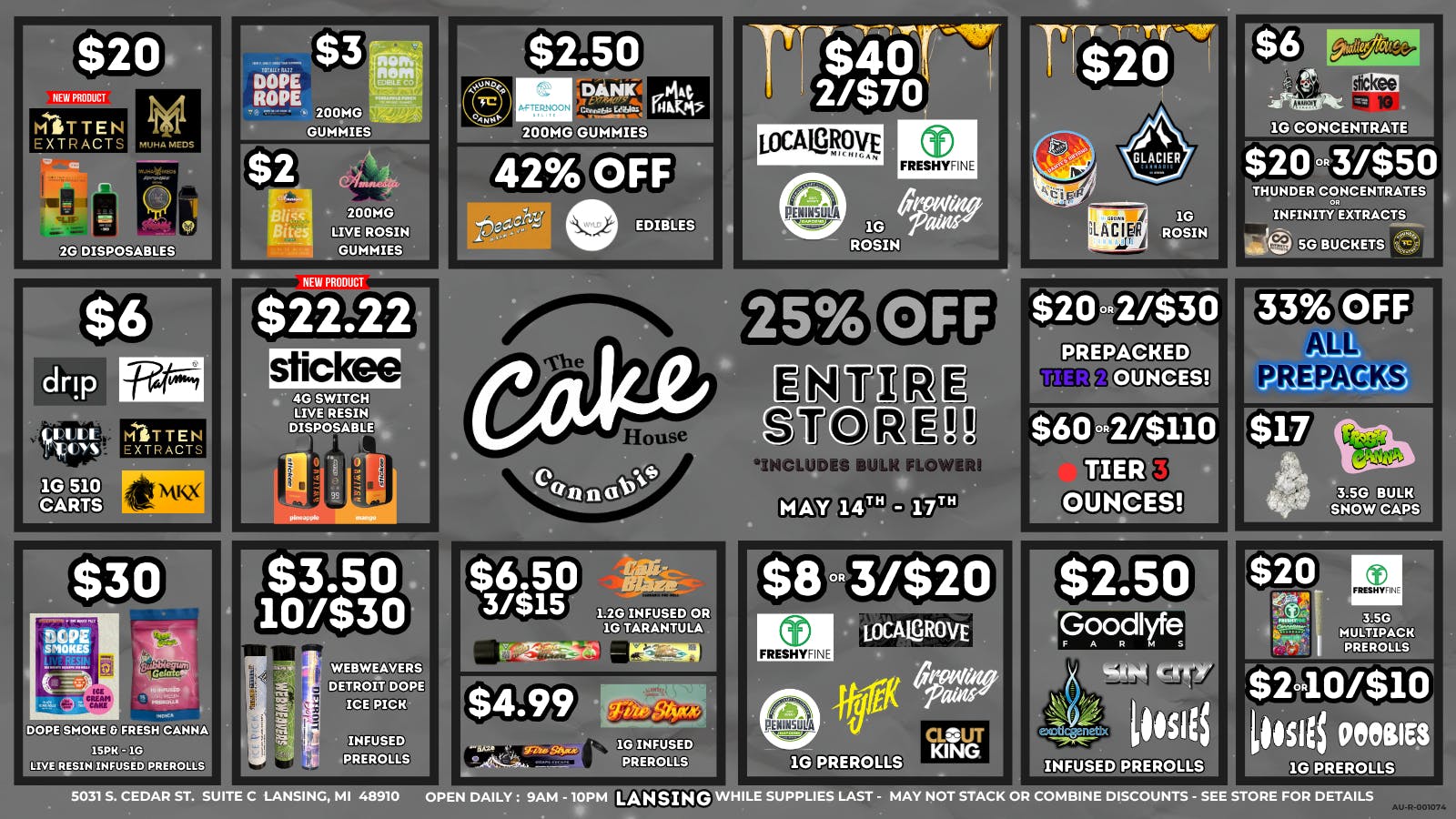 The Cake House - Lansing 25% OFF ENTIRE STORE!!