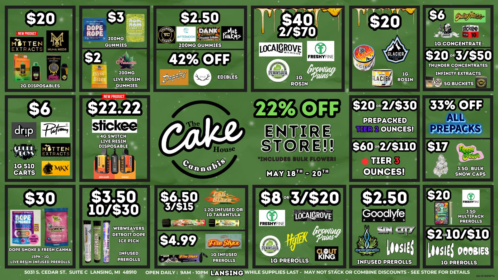 The Cake House - Lansing TCH Lansing Weekly Deals!