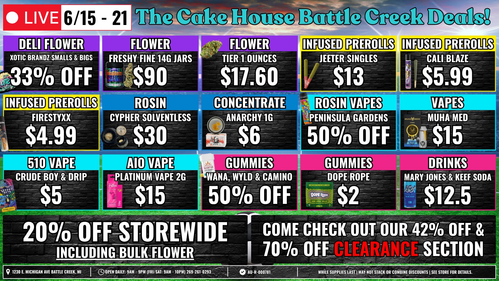 The Cake House - Battle Creek TCH BC Weekly Deals!