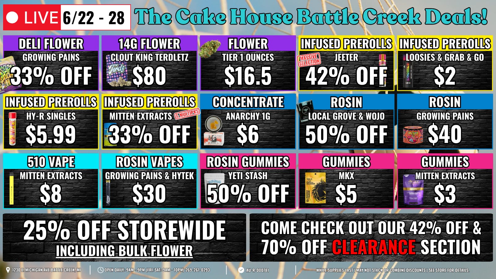 The Cake House - Battle Creek TCH BC Weekly Deals!