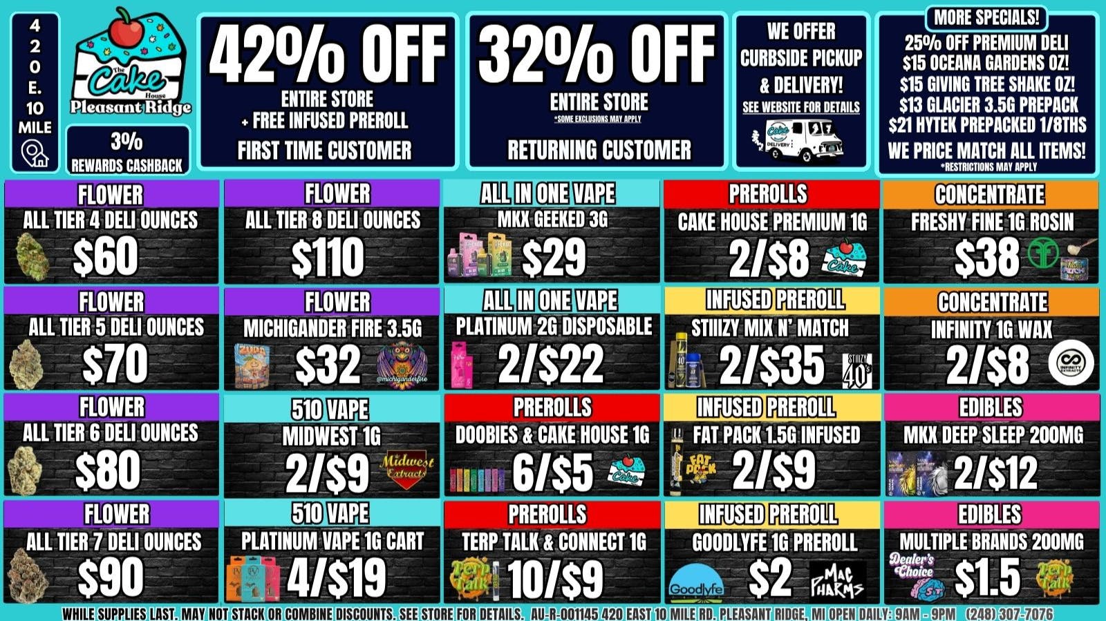 The Cake House - Pleasant Ridge 32% OFF STOREWIDE! 42% OFF 1ST TIME + FREE INFUSED