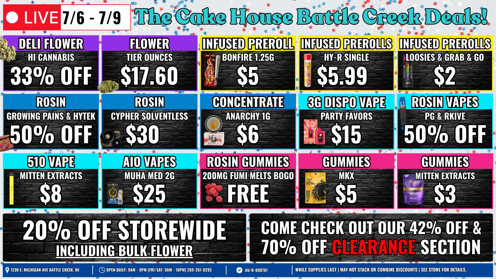 The Cake House - Battle Creek TCH BC Weekly Deals!