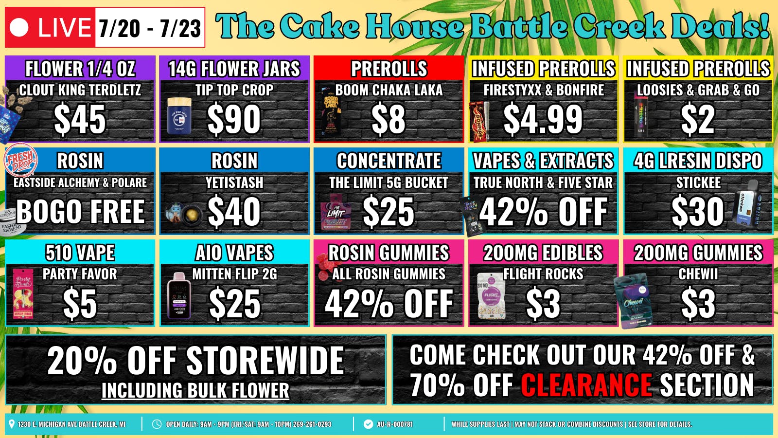 The Cake House - Battle Creek TCH Battle Creek Weekly Deals!