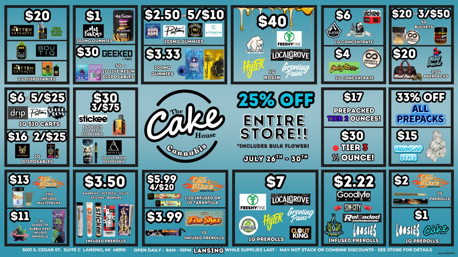 The Cake House - Lansing TCH Lansing Weekly Deals!!