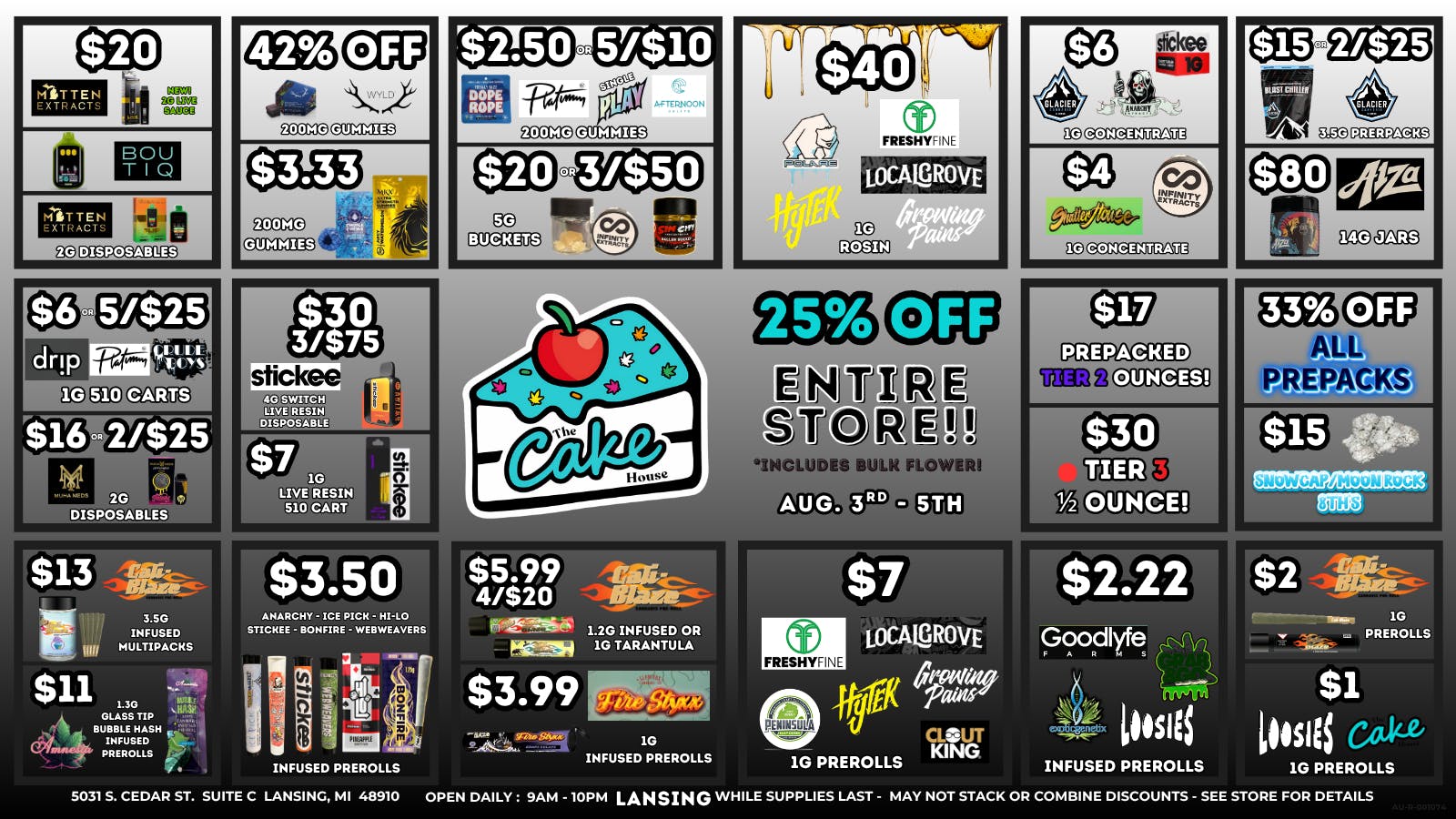 The Cake House - Lansing TCH Lansing Weekly Deals!!