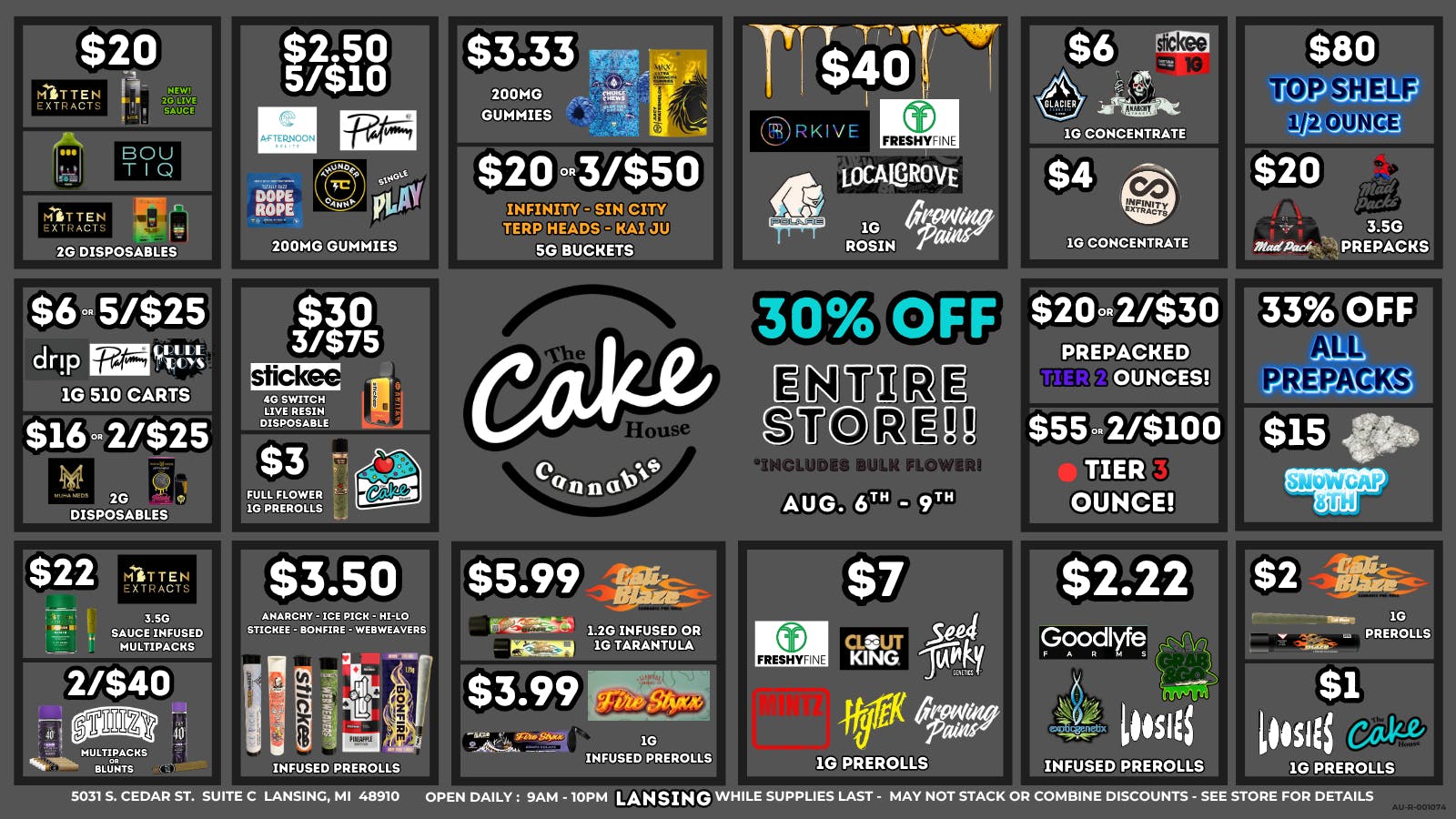 The Cake House - Lansing TCH Lansing Weekly Deals!!