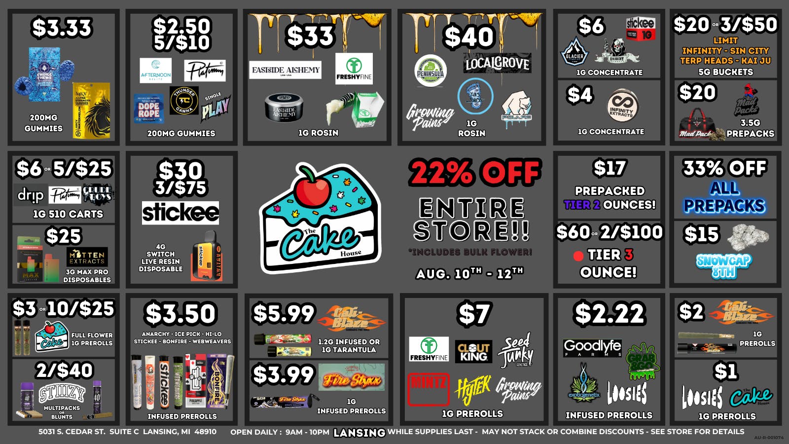 The Cake House - Lansing TCH Lansing Weekly Deals!!