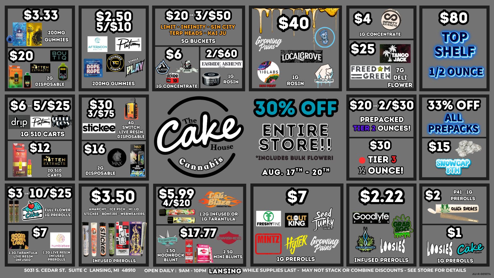The Cake House - Lansing TCH Lansing Weekly Deals!!