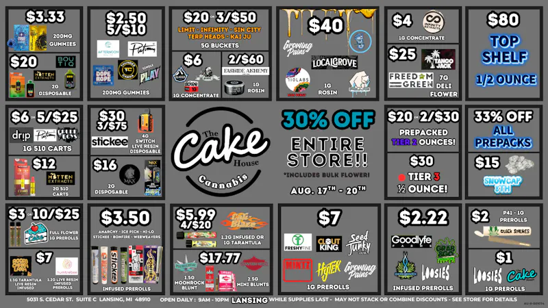 The Cake House - Lansing TCH Lansing Weekly Deals!!