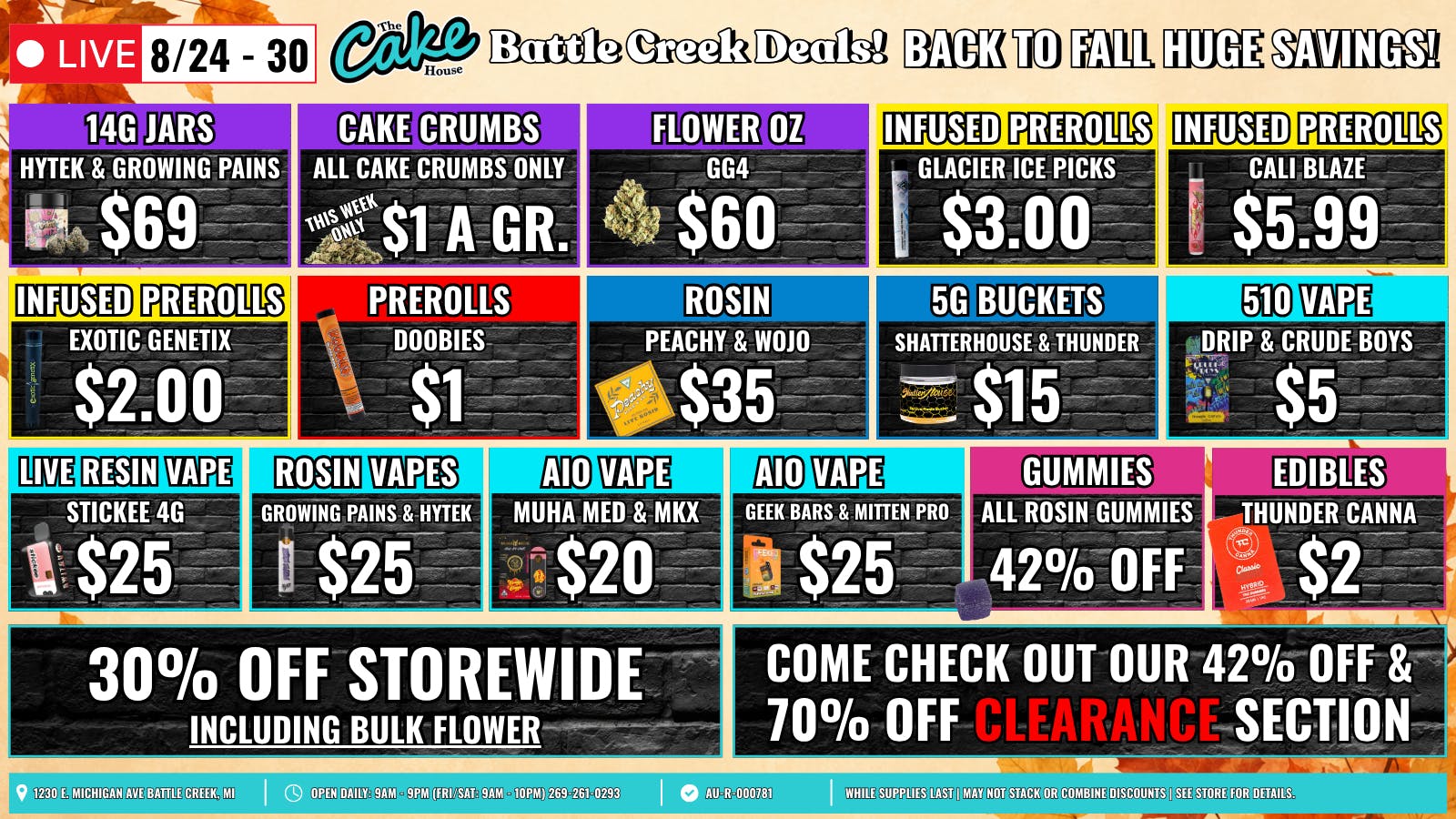 The Cake House - Battle Creek TCH Battle Creek Weekly Deals!