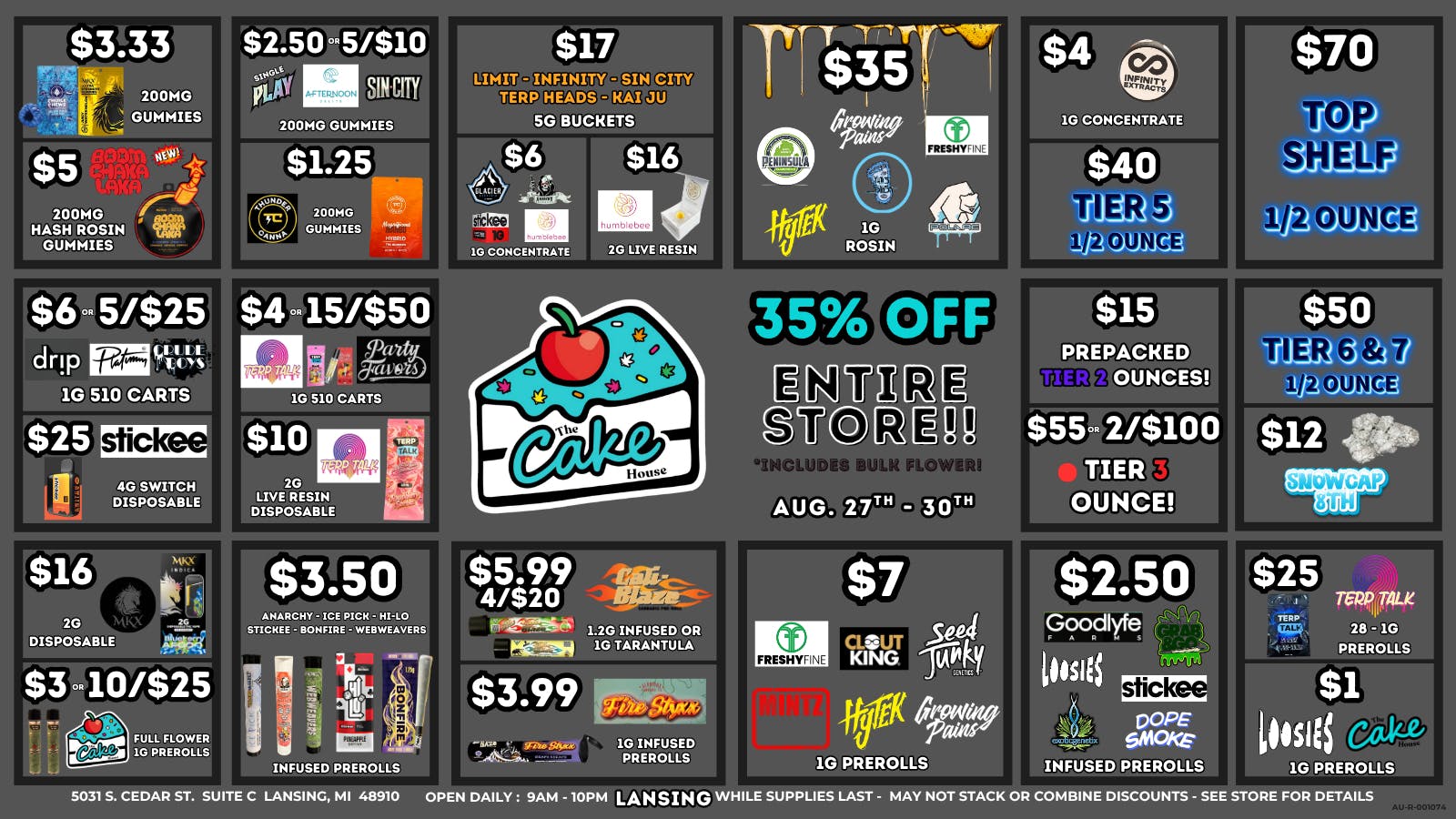 The Cake House - Lansing TCH Lansing Weekly Deals!!