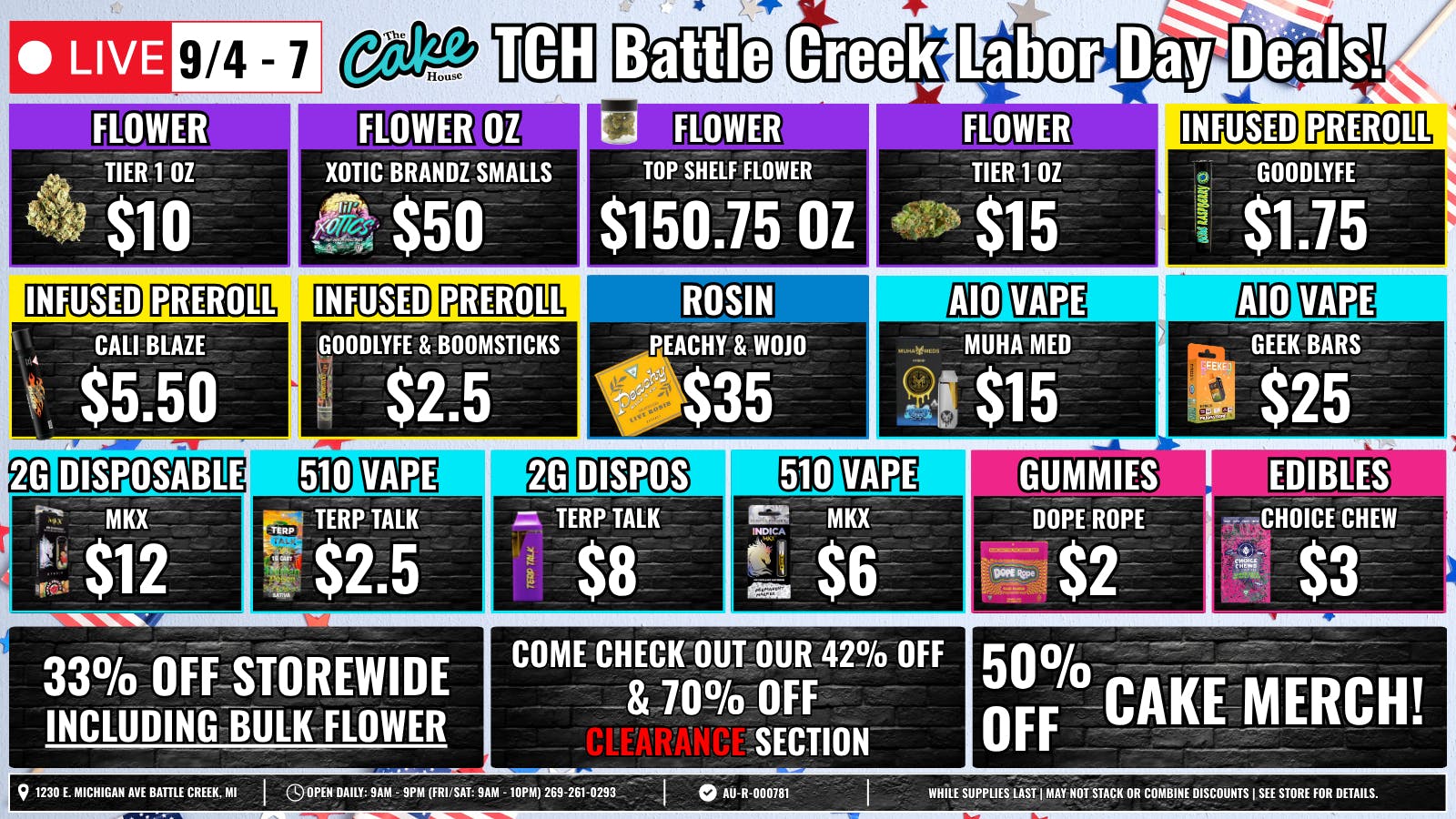 The Cake House - Battle Creek TCH Battle Creek Weekly Deals!
