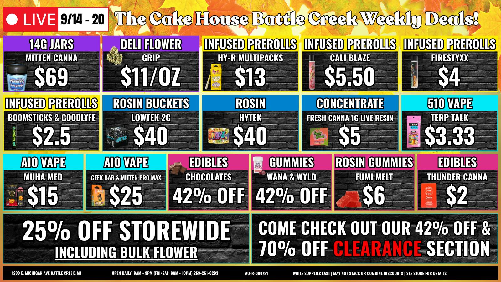The Cake House - Battle Creek TCH Battle Creek Weekly Deals!