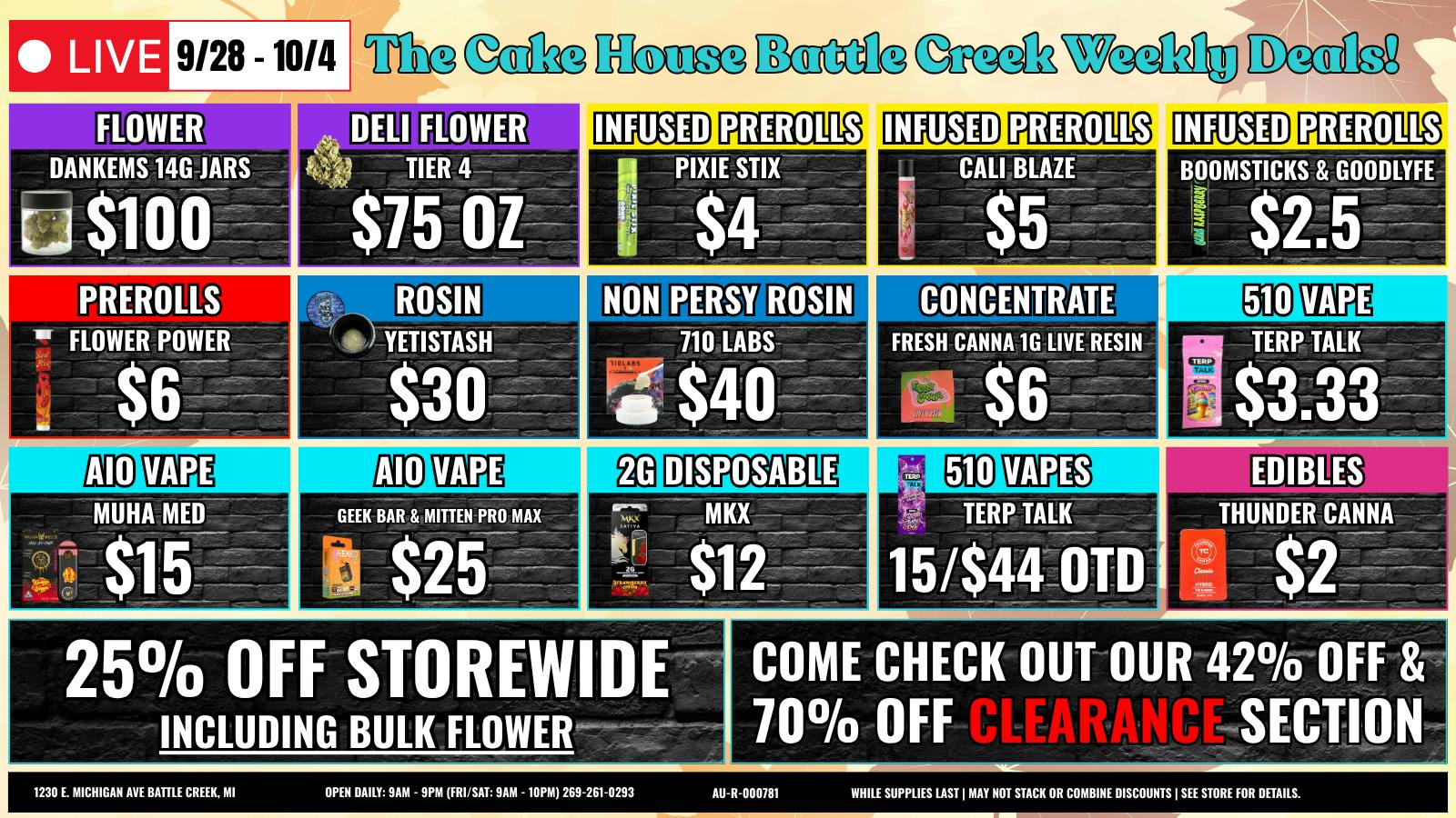 The Cake House - Battle Creek TCH Battle Creek Weekly Deals!
