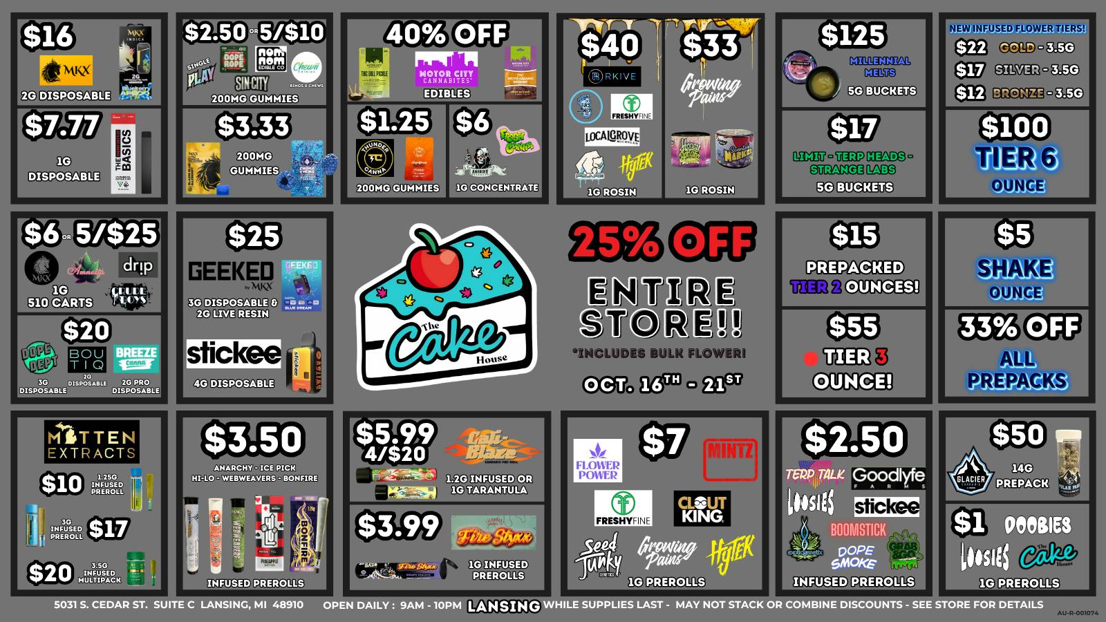 The Cake House - Lansing TCH LANSING WEEKLY DEALS | NEW SAVINGS EVERY WEEK!