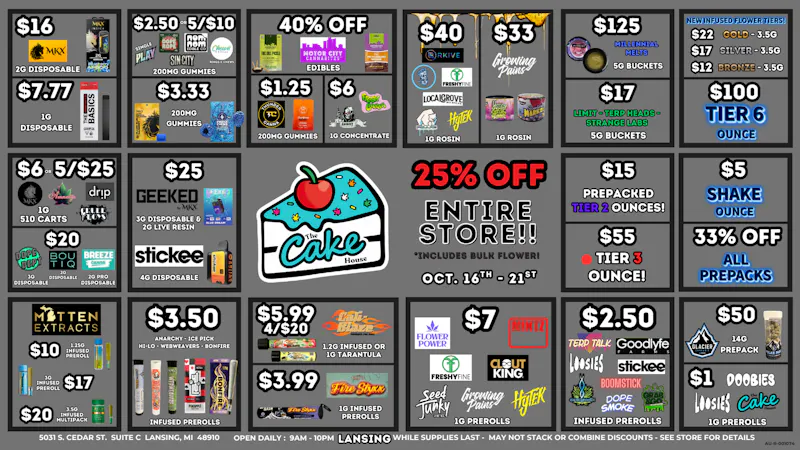 The Cake House - Lansing TCH LANSING WEEKLY DEALS | NEW SAVINGS EVERY WEEK!