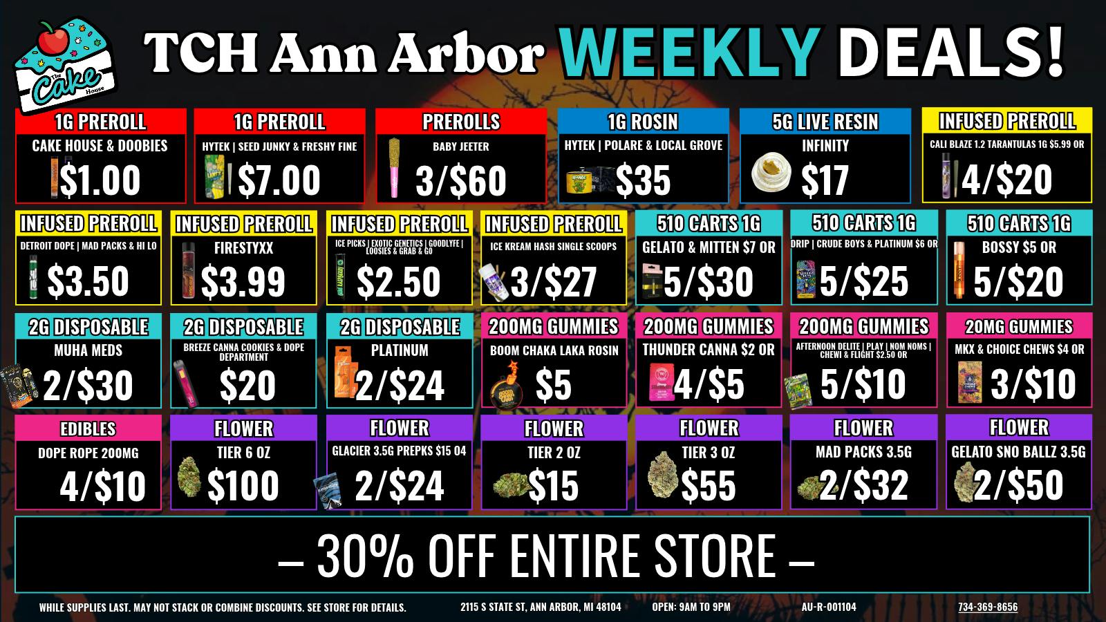 The Cake House - Ann Arbor TCH ANN ARBOR WEEKLY DEALS | NEW SAVINGS EVERY WEE