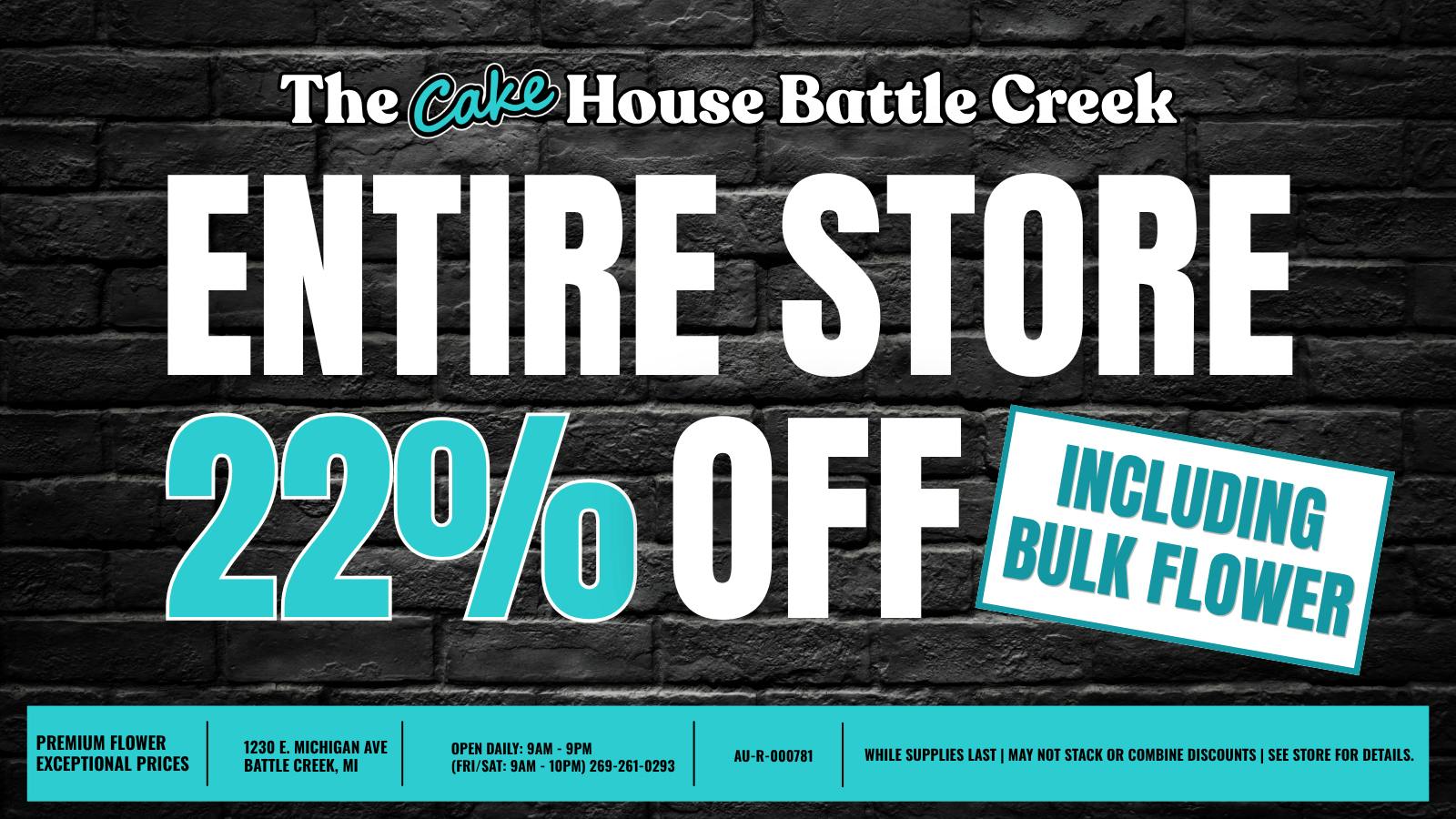 The Cake House - Battle Creek BATTLE CREEK RETURNING CUSTOMERS | ENJOY 22% OFF