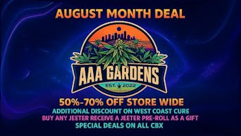 AAA GARDEN FIRE DEAL! BUY ANY JEETER GET FREE PREROLL