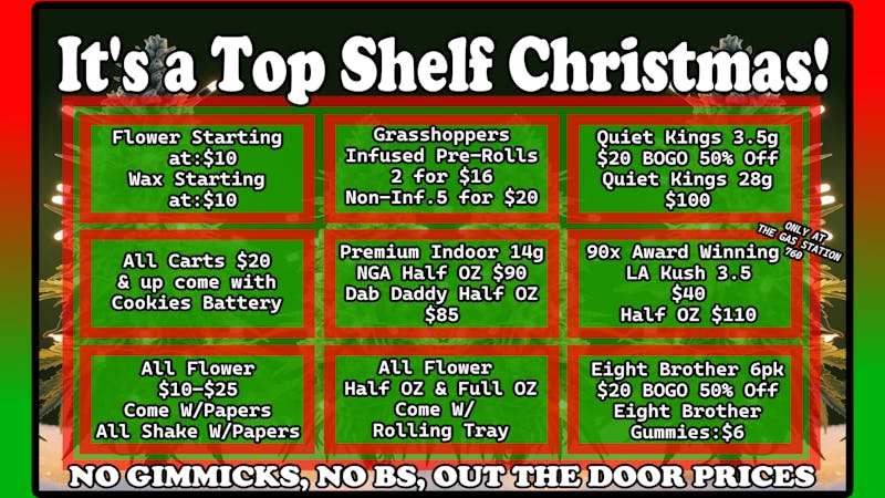 The Gas Station 760 (OUT THE DOOR PRICING)! ITS A TOP SHELF CHRISTMAS