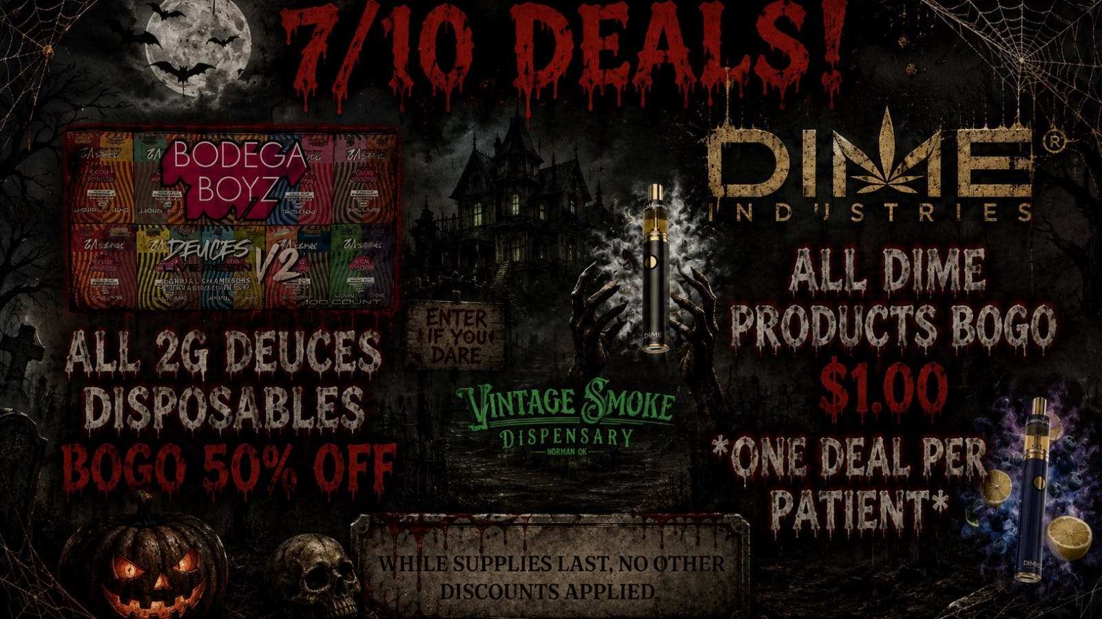 Vintage Smoke Dispensary 7/10 DEALS WITH DIME AND BODEGA BOYZ!!