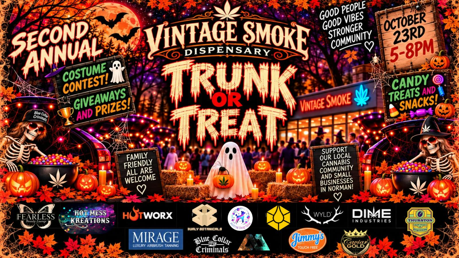 Vintage Smoke Dispensary VINTAGE SMOKE SECOND ANNUAL TRUNK OR TREAT!