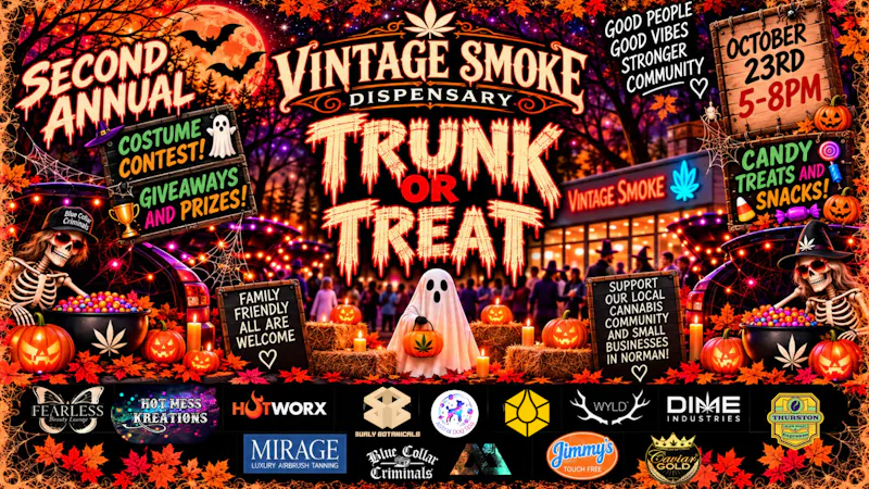 Vintage Smoke Dispensary VINTAGE SMOKE SECOND ANNUAL TRUNK OR TREAT!