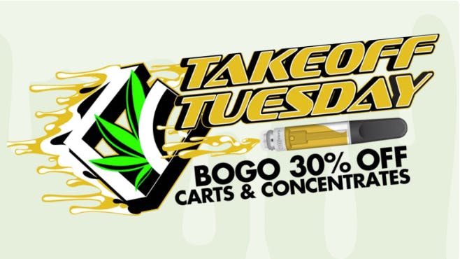 Kansas City Cannabis Company - Excelsior Takeoff Tuesday BOGO 30% Off