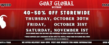 Goat Global Delivery - West Los Angeles HALLOWEED | 40-50% OFF STOREWIDE | 10/30-11/1 |